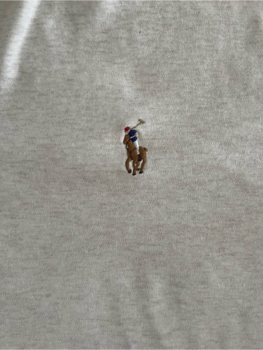 Ralph Lauren Men's Cream Polo with Embroidered Pony - Picture 4 of 6